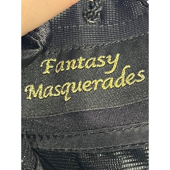 Fantasy Masquerade Peacock Feather Corset Dress Burlesque Gothic Steampunk Hi Lo - Picture 15 of 16